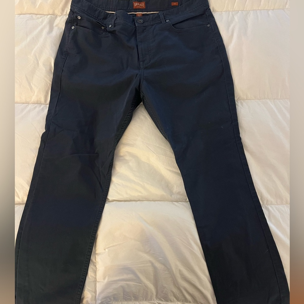 Alesbury Red Ale Dark Blue Slim Fit Chinos 34/30 (worn less than 5x)
